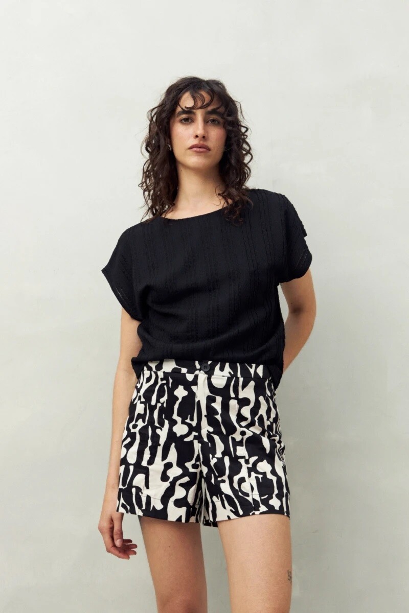 BLUZA D.CASSIN LUNA - NEGRO 