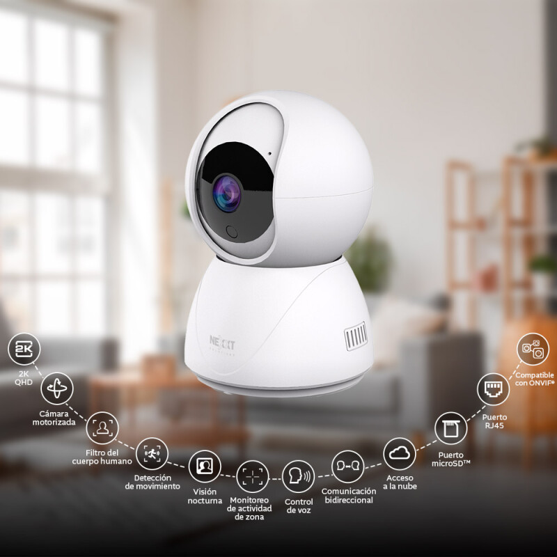 CAMARA DE SEGURIDAD SMART 2K,HUMAN BODY FILTERING, MOTION DETECTION 001