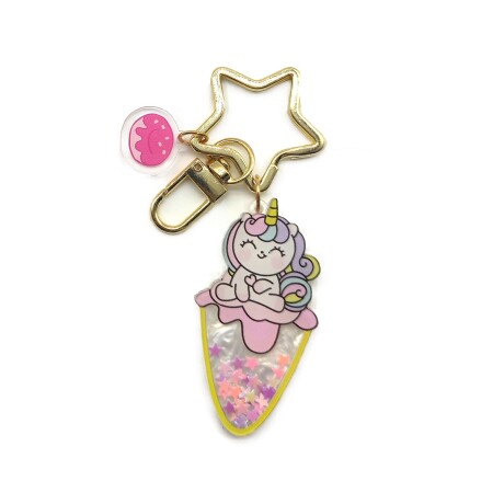 Llavero unicornio dona