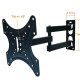 Soporte de TV de 14 a 55″ con giro e inclinación NEGRO