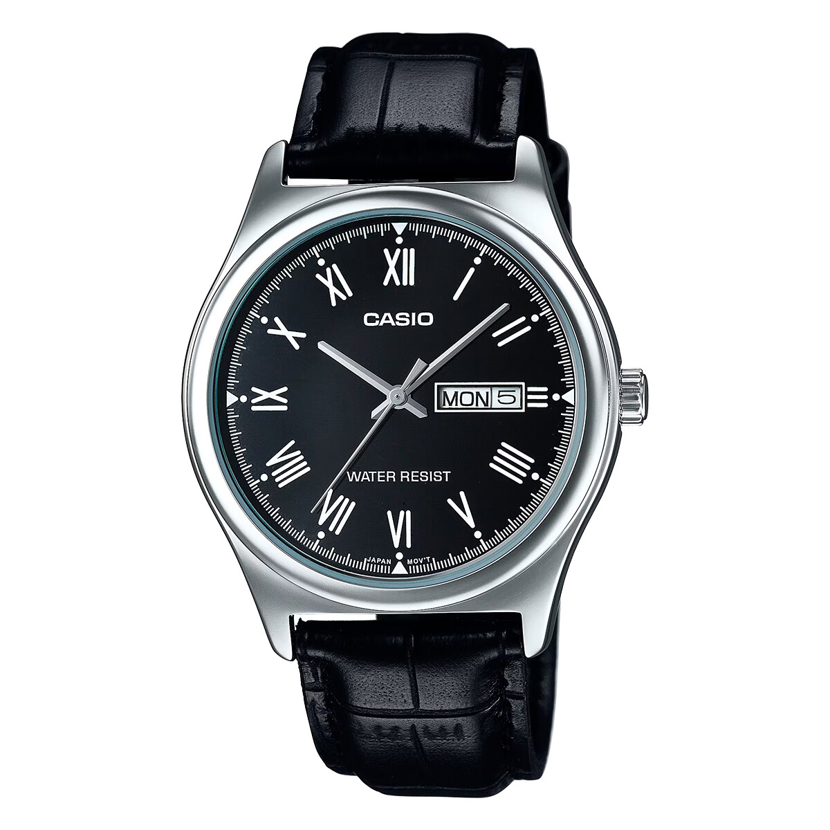 Reloj Casio en Cuero Negro 