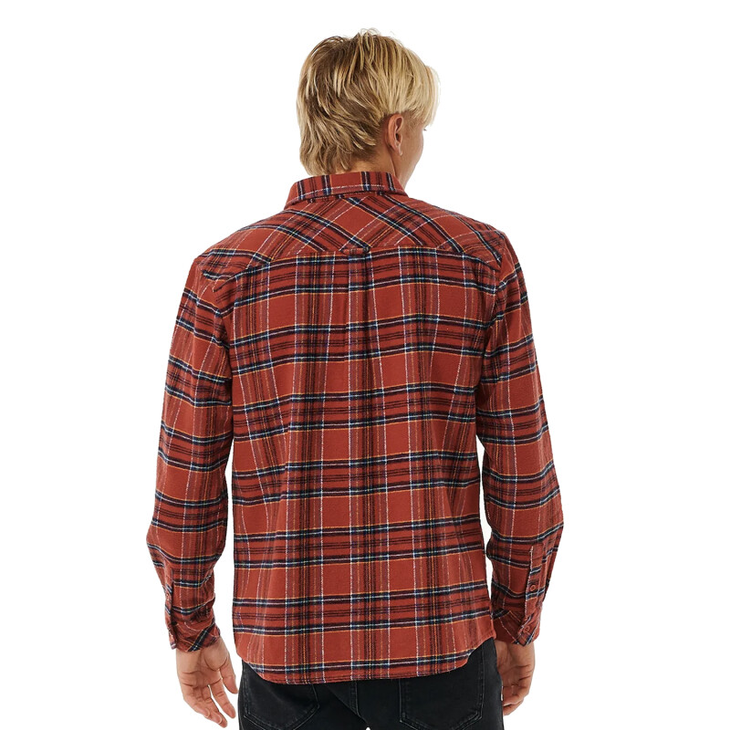 Camisa ML Rip Curl Griffin Flannel Shirt Roja Camisa ML Rip Curl Griffin Flannel Shirt Roja