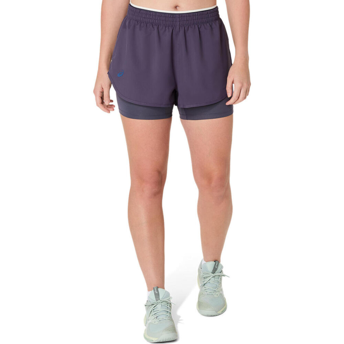 Short Tenis Match Mujer - Indigo Fog 