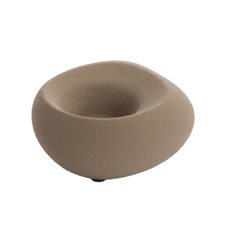 CANDELABRO SMALL CERAMICA MARRON ALKA