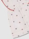 Vestido Estampado Con Volante Gris