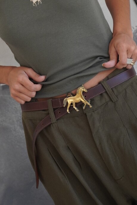 Horsy Belt Chocolate