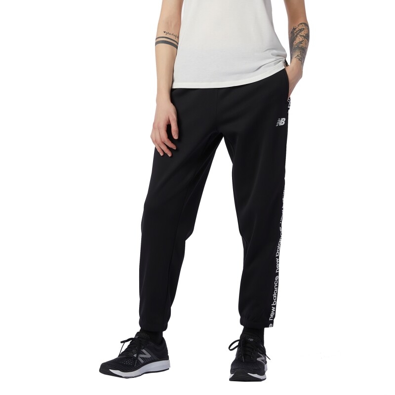 Pantalon New Balance de Dama - PERFORMANCE FLEECE- WP13176BK BLACK