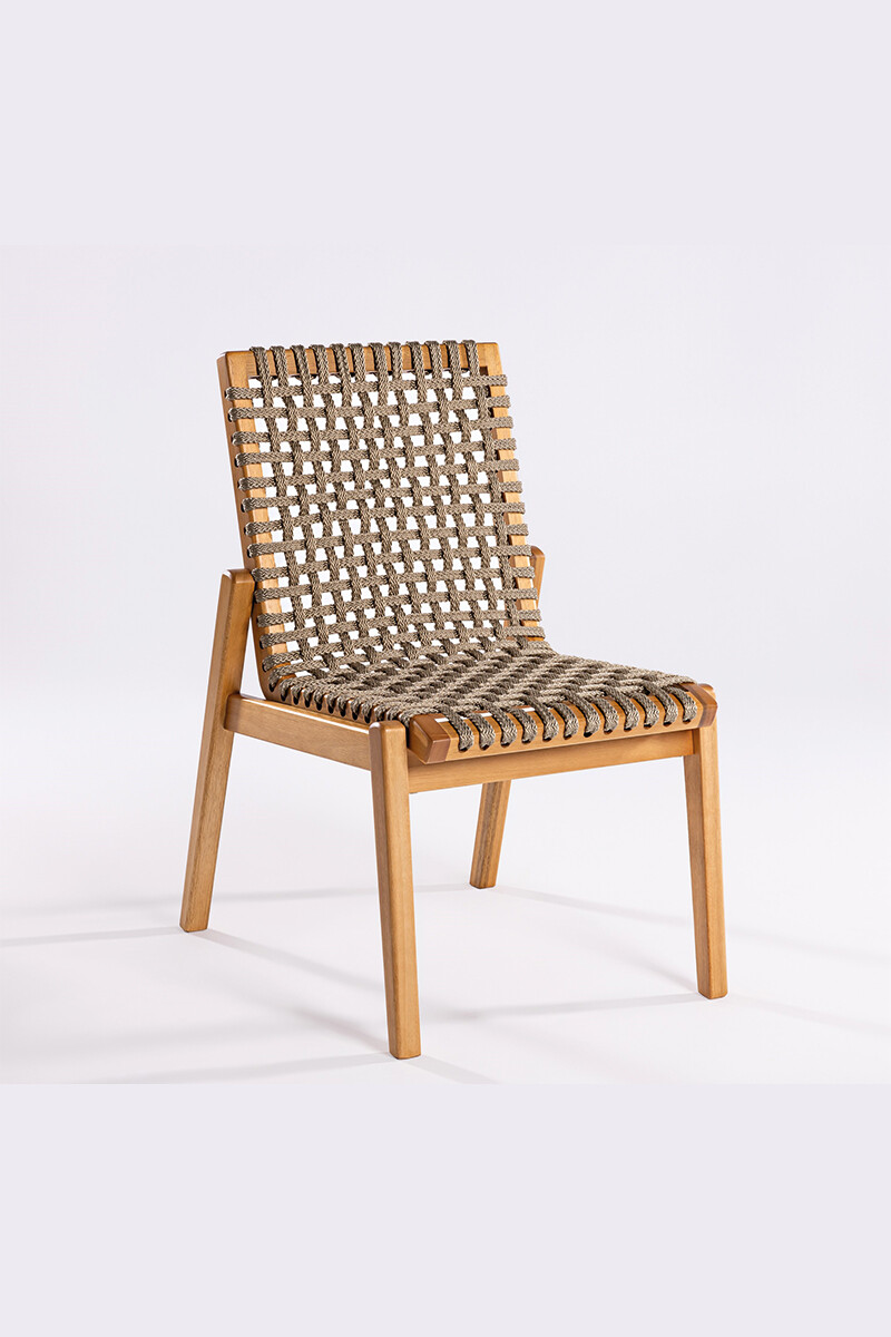 TRACO SILLA SILLA TRACO CUERDA RAMI 56x62x85CM JATOBA