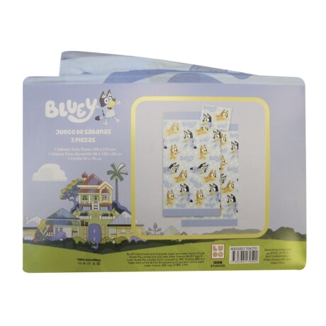 Juego de Sábanas Disney Infantil 1 plaza Bluey