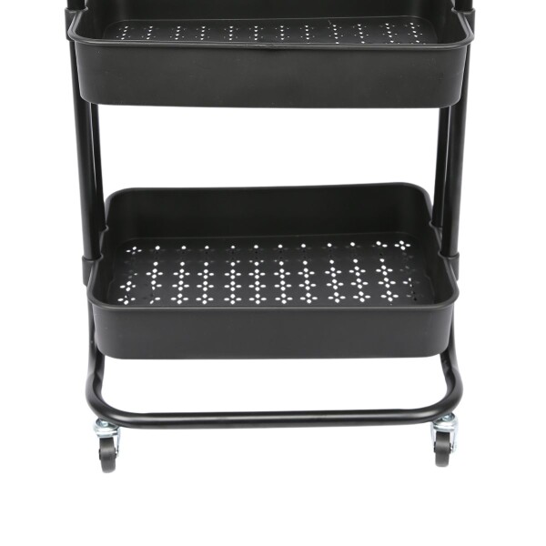 Carrito Organizador Cocina 3 Estantes Carro Con Ruedas Almacenamiento Imback Color Negro Carrito Organizador Cocina 3 Estantes Carro Con Ruedas Almacenamiento Imback Color Negro