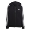 Campera Adidas Essentials Tres Tiras de Mujer - IC8769 Negro-blanco