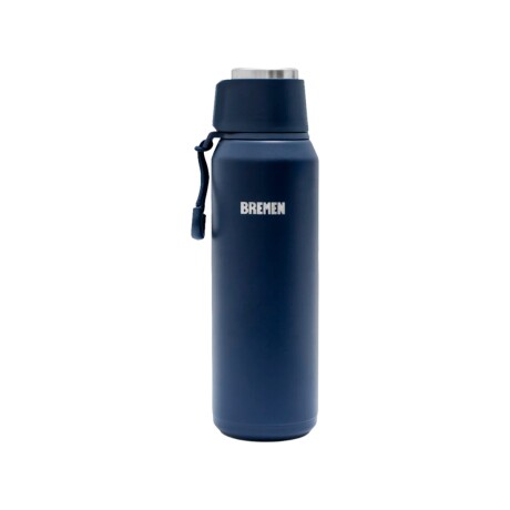 Termo Bremen 600 ml Acero Inoxidable con Pico Cebador 360° y Correa Azul Termo Bremen 600 ml Acero Inoxidable con Pico Cebador 360° y Correa Azul
