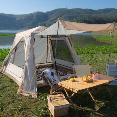 Carpa automática con sobretecho, 2 - 3 personas Carpa automática con sobretecho, 2 - 3 personas