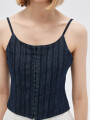 Tops Strip Azul Indigo
