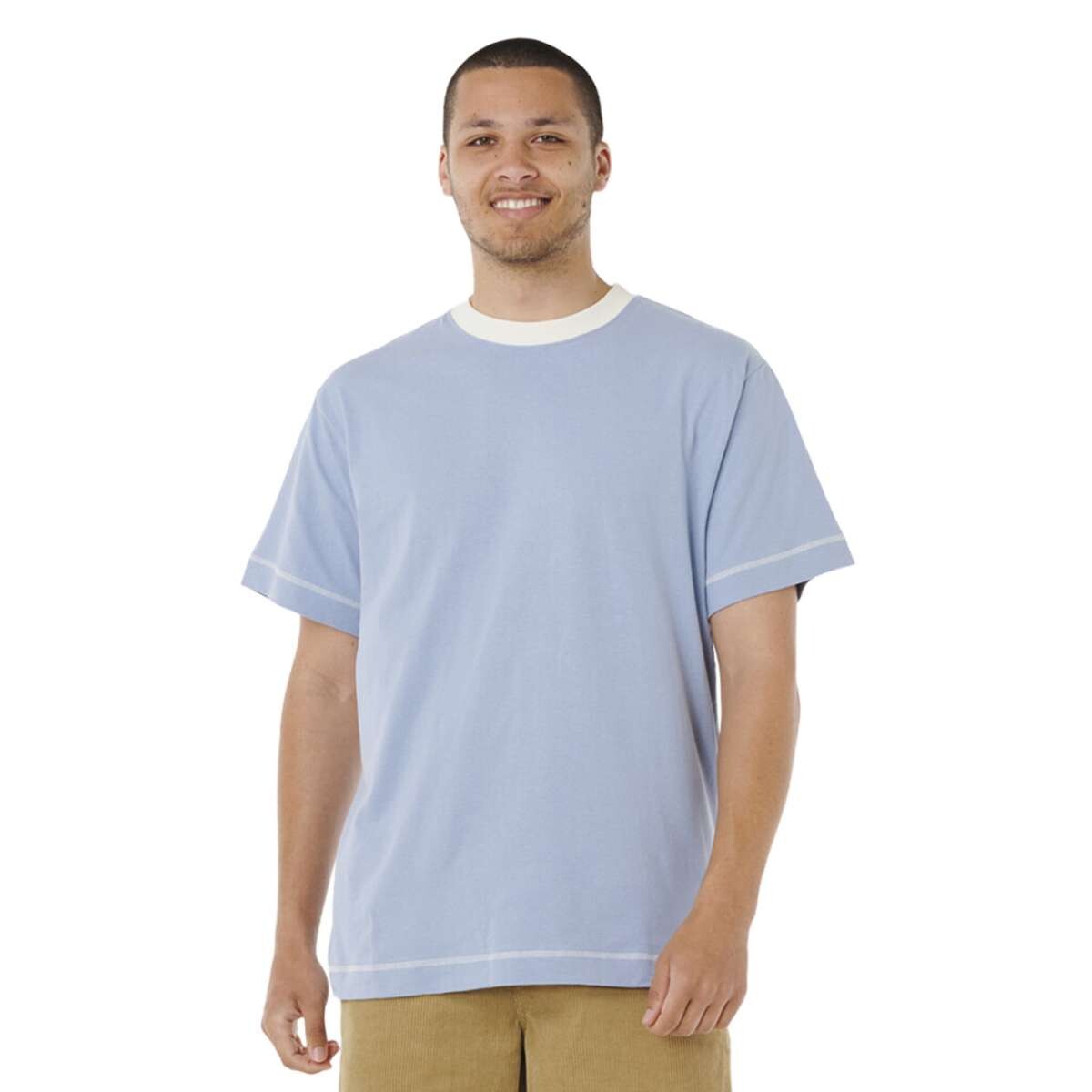 Remera Rip Curl Aots Ty Williams Ringer Tee - Celeste 