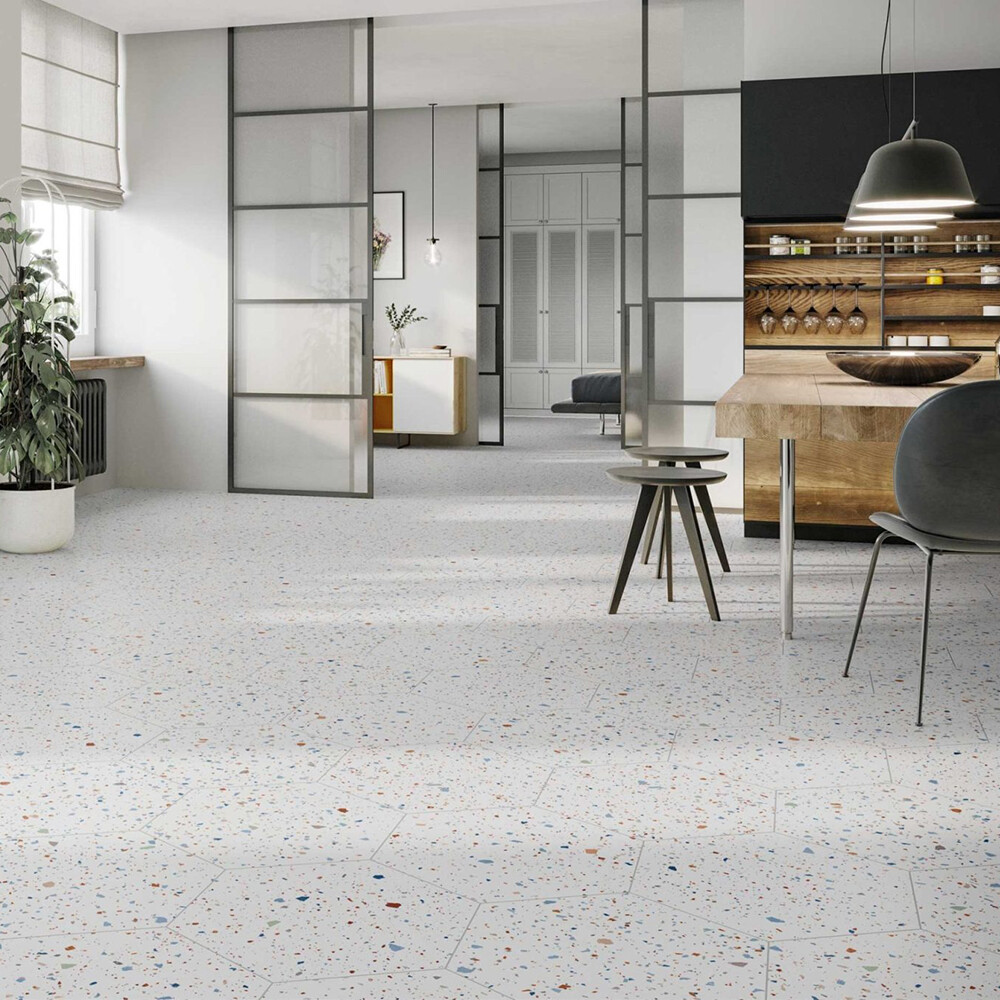 PORCELANATO CONFETI WHITE "A " 56X48 CM Porcelanato Confeti White "a " 56x48 Cm