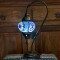 Lámpara vitraux de mesa cuello cisne TM12 Azul