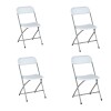 Set por 4 Silla Plastico Reforzada Plegable Eventos Jardin Set por 4 Silla Plastico Reforzada Plegable Eventos Jardin