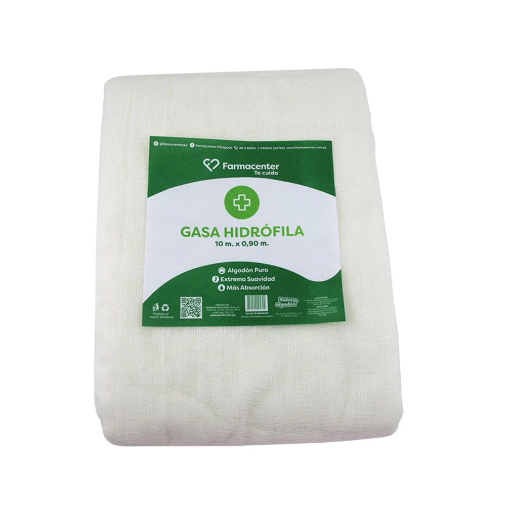 FARMACENTER GASA HIDROFILA 10 CM. UNID