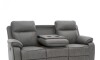 Sillón Recliner Apollo - 3 Cuerpos Marrón Gris
