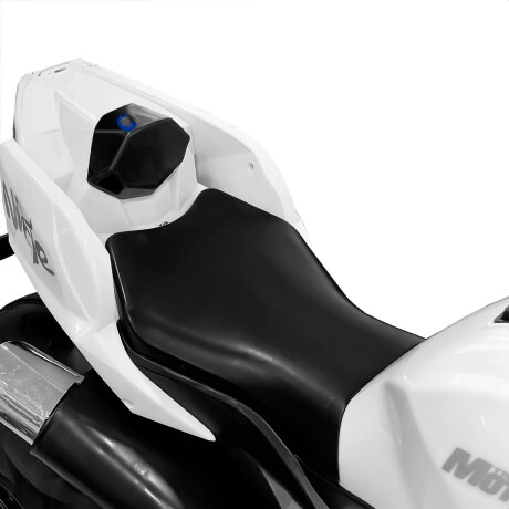 Moto A Batería Ninja Con Ruedas Luces Música Y USB Blanco