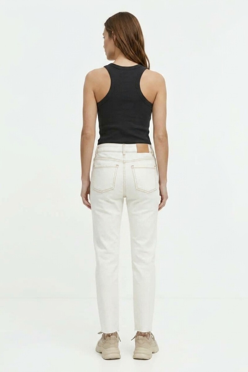Pantalon recto BLANCO