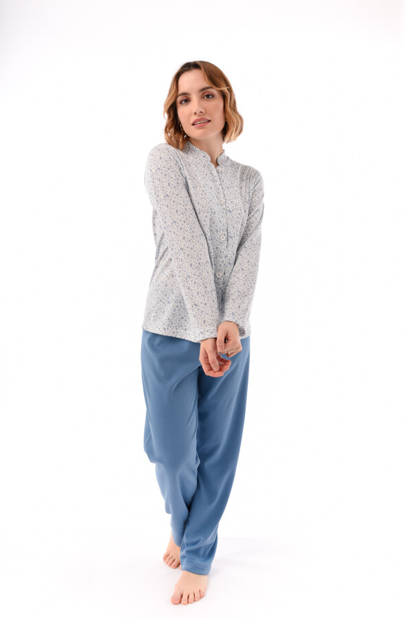 Pijama Mao Azul Jean