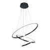 COLGANTE LED 45W ANILLOS 3000K NEGRO 20+40+60CM COLGANTE LED 45W ANILLOS 3000K NEGRO 20+40+60CM