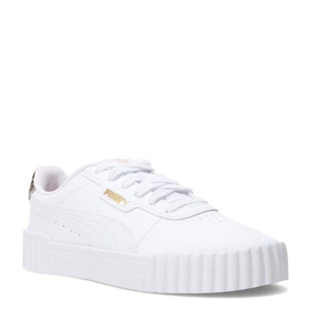 Championes de Mujer Puma Carina 3.0 Animal Flair Blanco - Dorado - Animal Print