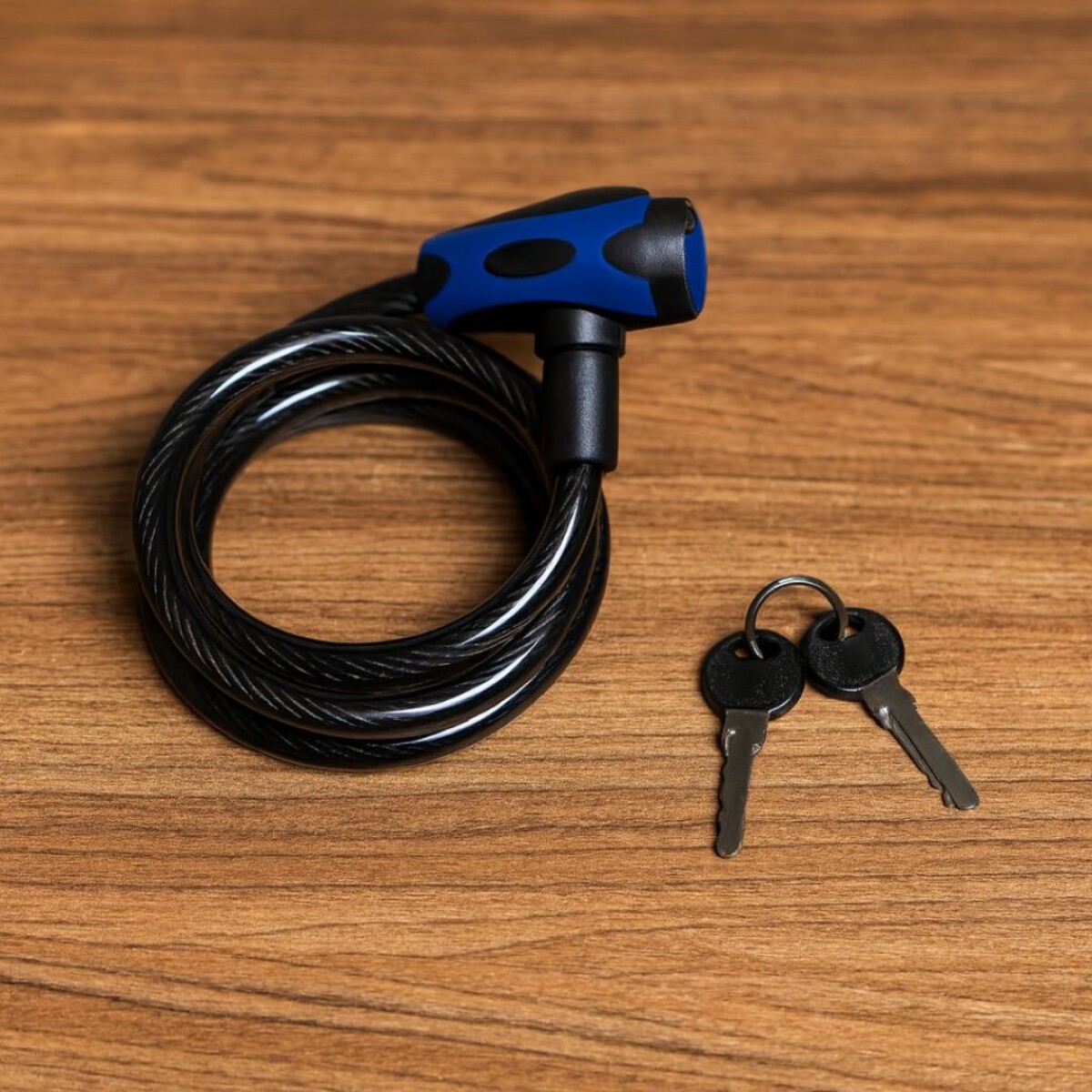 CANDADO PARA BICICLETA CON LLAVE TRAMONTINA - NEGRO 