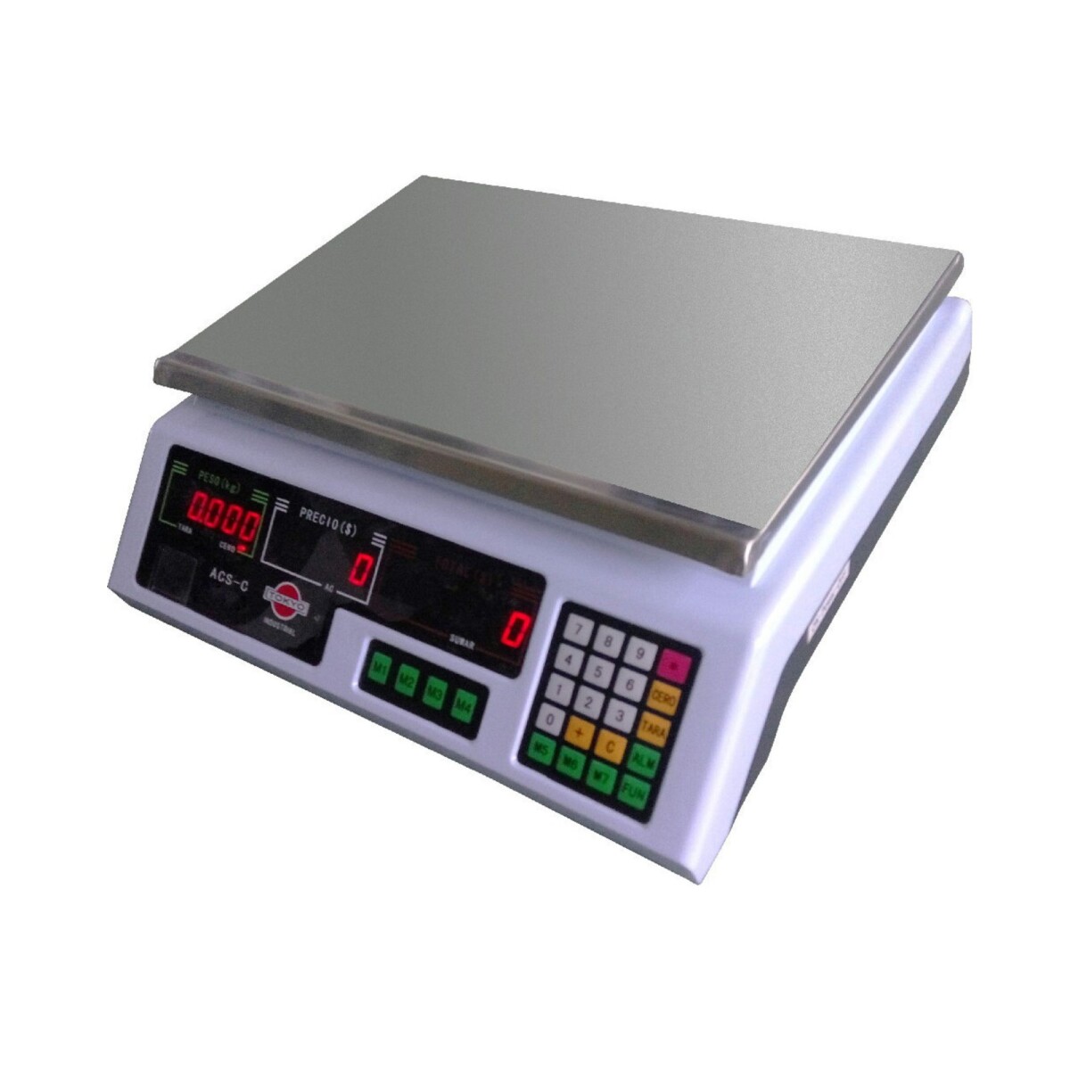 Balanza Electronica Tokyo Industrial Mod ACS-C 30Kgs c/ Bateria 220V 