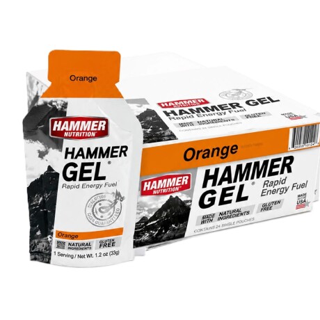 Gel Energizante - Caja x 24 Hammer Naranja