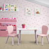Set juego de mesa y organizador 6 contenedores rosa Set juego de mesa y organizador 6 contenedores rosa