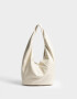 Shopper Cartera Hobo Ivory - Blanco Crudo