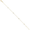 Pulsera Lu de oro amarillo 18k con crconias Pulsera Lu de oro amarillo 18k con crconias