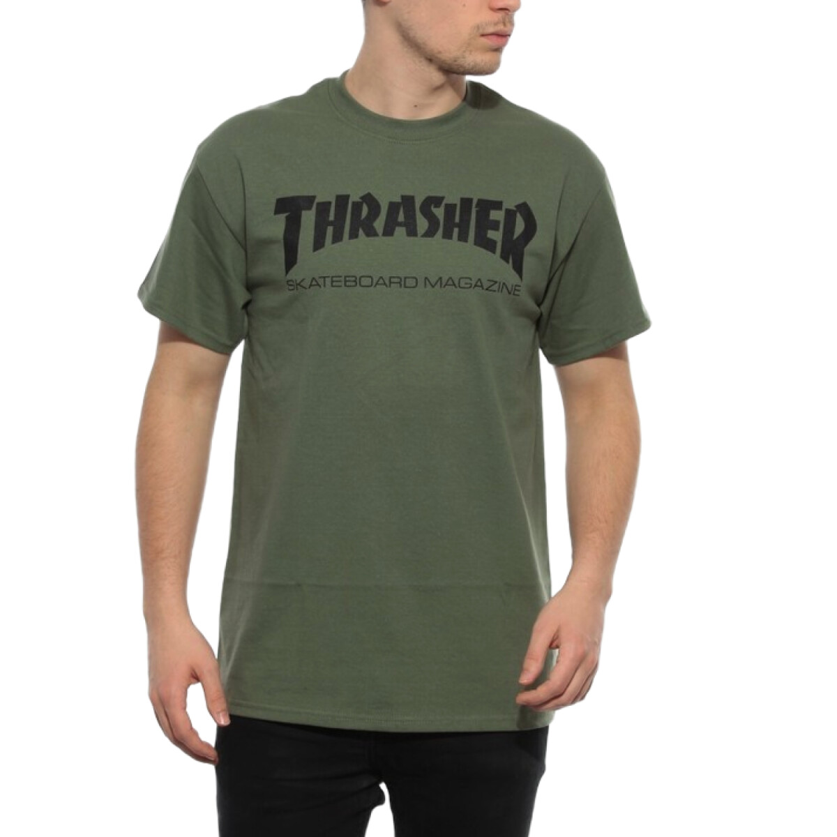 Remera MC Thrasher Skatemag Verde 