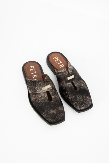 Zueco Giverny Pelo Marron