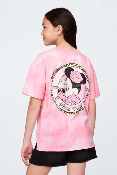 Remera Gráfica Niña Pink Tie Dye