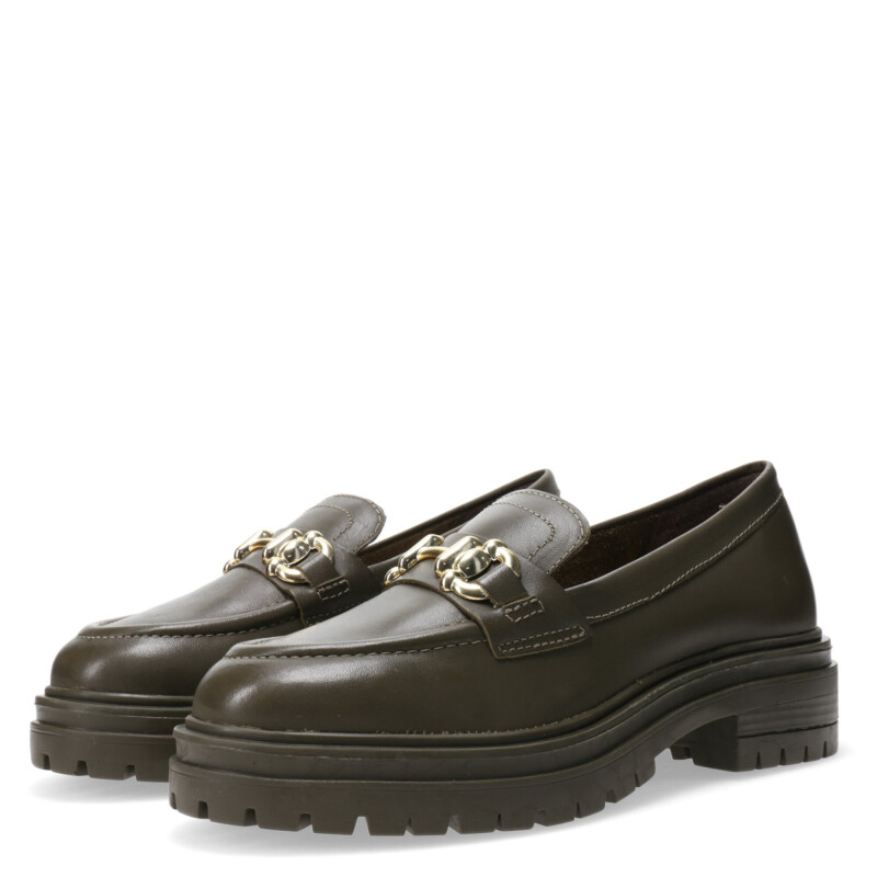 Zapatos de Mujer Bottero o c/hebilla Verde Oliva