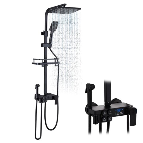 Duchero Barral Exterior Monocomando Baño Display Temperatura Duchero Barral Exterior Monocomando Baño Display Temperatura