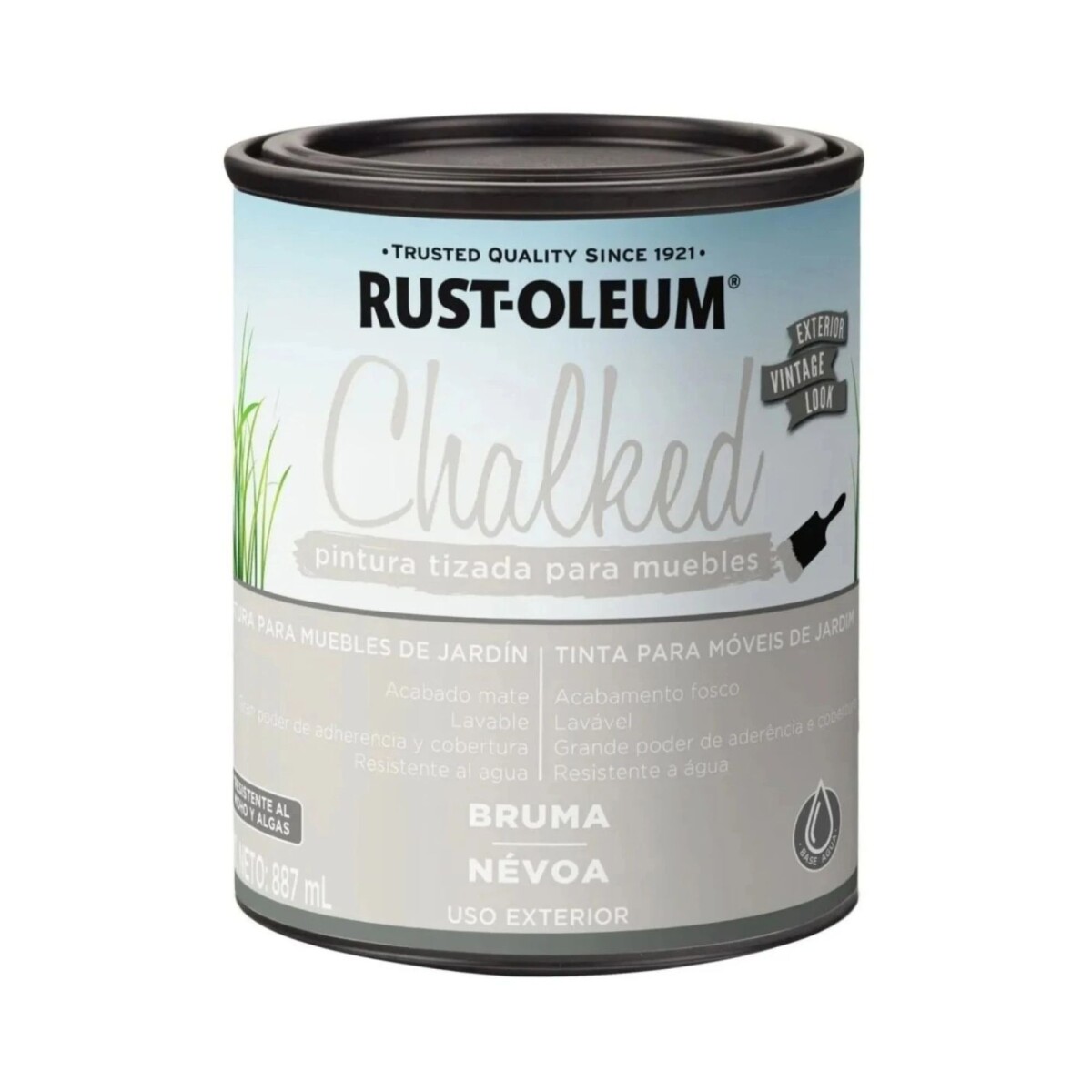 Pintura a la Tiza Bruma Mate para Exterior Rust-Oleum Chalked 