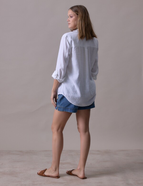 Camisa Lino BLANCO