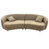SOFA 4 PUESTOS 2PZS CURVED BEIGE #3 6243469 (CD) Unica