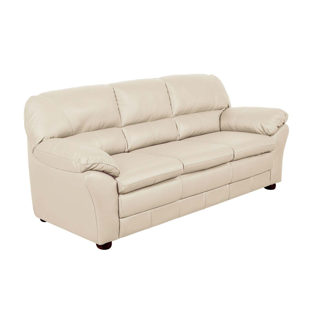 SILLÓN - 3 CUERPOS CUERO NATURAL-BEIGE FLORENCIA CRUDO 