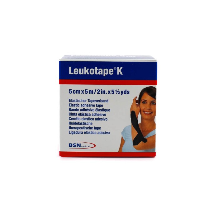 LEUKOTAPE K COLOR NEGRO 5 CM CJ X 5 MTS única