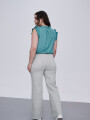 Pantalon Tesa Verde Grisaceo