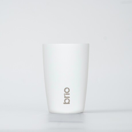 Vaso Térmico Brio Café Jarra Mug 350ml Acero Inoxidable Blanco