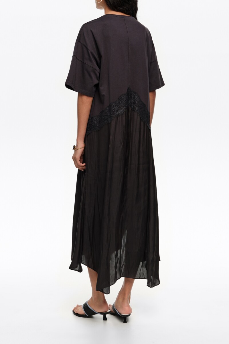 VESTIDO ASIMÉTRICO Negro