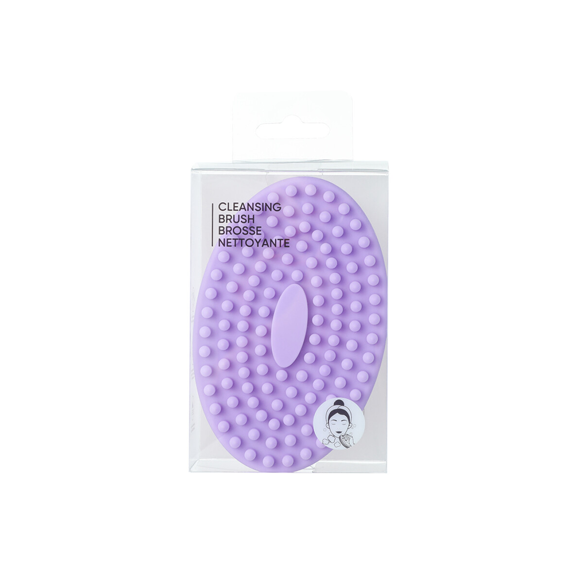 Cepillo exfoliante de silicona - violeta 