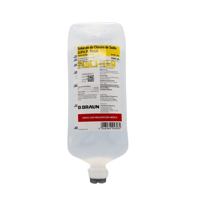 SUERO FISIOL. 0, 9% ECO BRAUN FR 1000 ML única